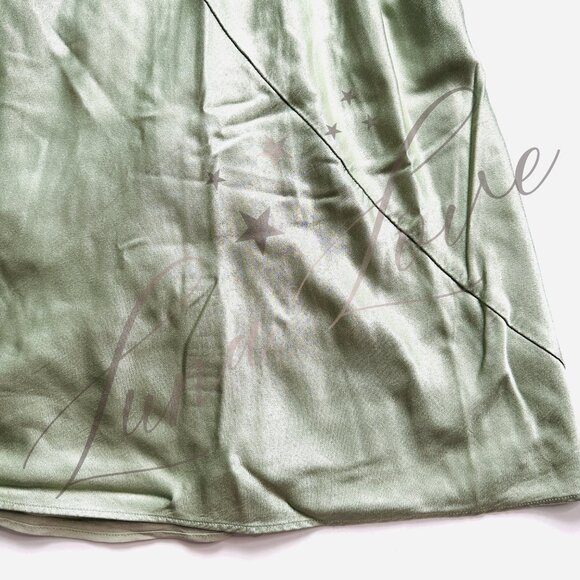 FOR LOVE & LEMONS Jewel Maxi Dress In Sage (size M) NWT - Picture 7 of 15